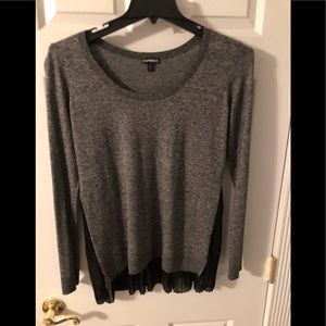 Express accordion back sweater